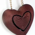 Heart in hearT – Hai trái tim in liền, có rãnh xỏ chain - Thumbnail 6