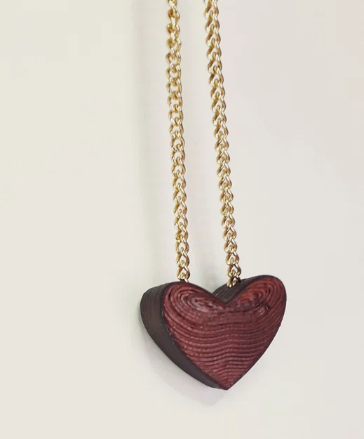 Heart in hearT – Hai trái tim in liền, có rãnh xỏ chain - Image 7