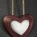 Heart in hearT – Hai trái tim in liền, có rãnh xỏ chain - Thumbnail 10