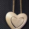 Heart in hearT – Hai trái tim in liền, có rãnh xỏ chain - Thumbnail 11