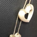 Heart in hearT – Hai trái tim in liền, có rãnh xỏ chain - Thumbnail 13