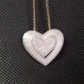 Heart in hearT – Hai trái tim in liền, có rãnh xỏ chain - Thumbnail 15