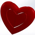 Heart in hearT – Hai trái tim in liền, có rãnh xỏ chain - Thumbnail 24