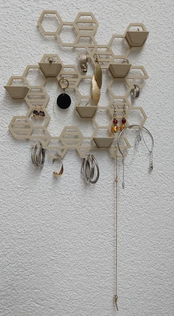 Giá treo trang sức tổ ong (Honeycomb jewelry holder) - Image 1