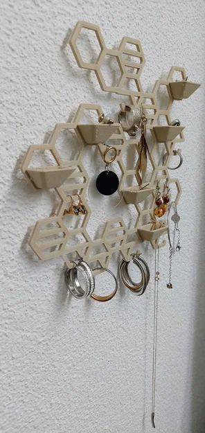 Giá treo trang sức tổ ong (Honeycomb jewelry holder) - Image 2