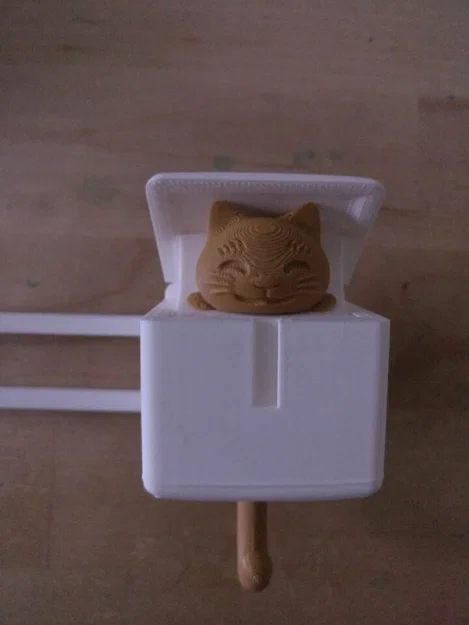 Móc treo chìa khóa hình mèo - Khung gắn tường chắc chắn và mặt trang trí tùy biến - Image 3