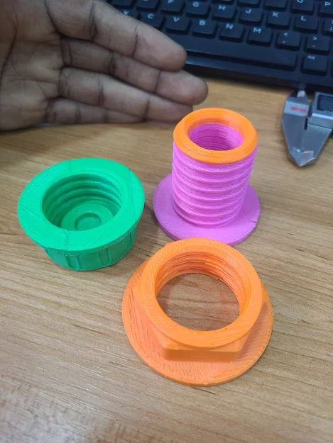 Đầu nối bulkhead có ren (Threaded bulkhead fitting) - Image 2