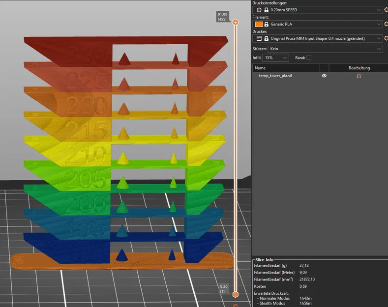 TempTower cho Prusa MK4 - Tối ưu in PLA tốc độ cao - Image 1