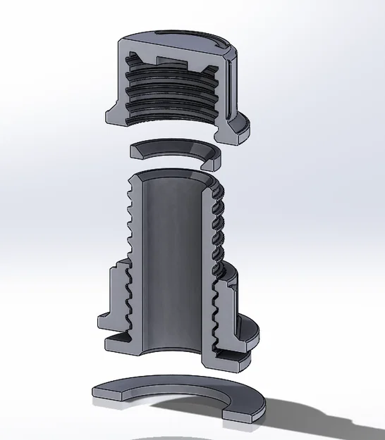 Đầu nối bulkhead có ren (Threaded bulkhead fitting) - Image 3