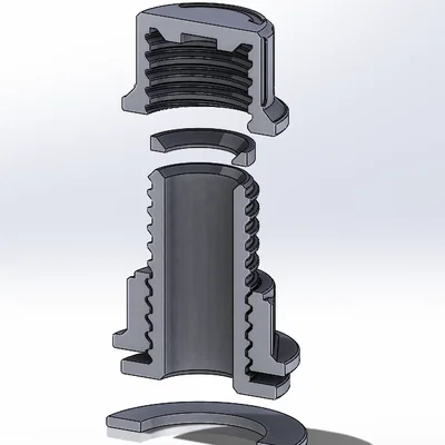Đầu nối bulkhead có ren (Threaded bulkhead fitting)