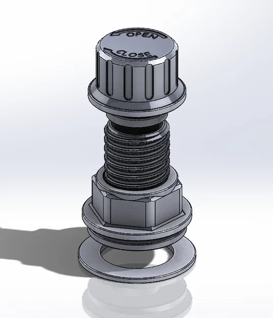 Đầu nối bulkhead có ren (Threaded bulkhead fitting) - Image 4