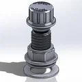 Đầu nối bulkhead có ren (Threaded bulkhead fitting) - Thumbnail 4