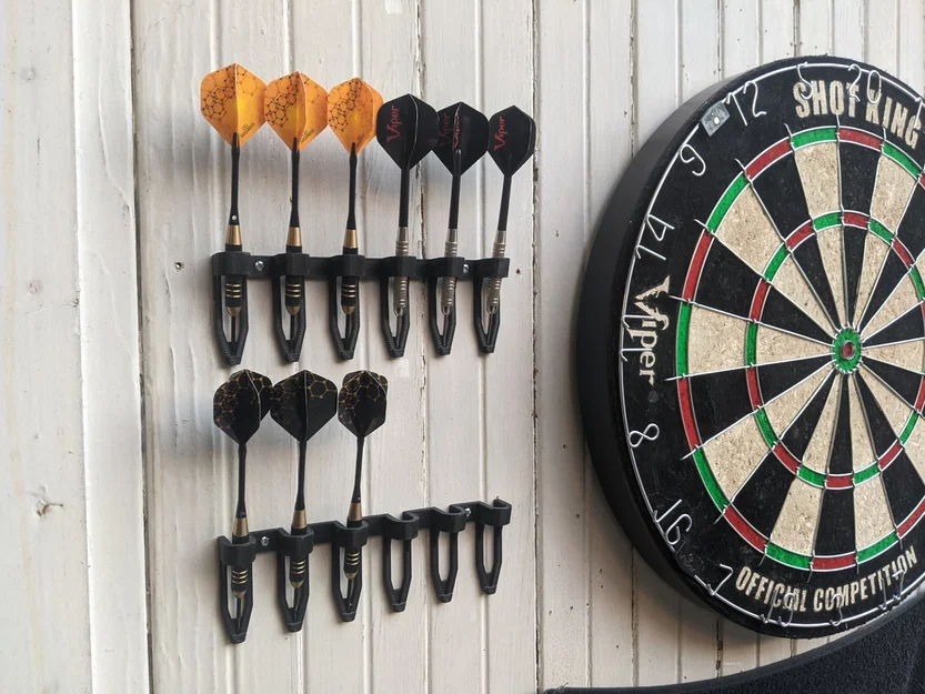 Giá treo phi tiêu 6 vị trí (6 Dart Holder) - Gọn gàng, dễ in 3D - Image 1