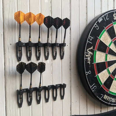 Giá treo phi tiêu 6 vị trí (6 Dart Holder) - Gọn gàng, dễ in 3D