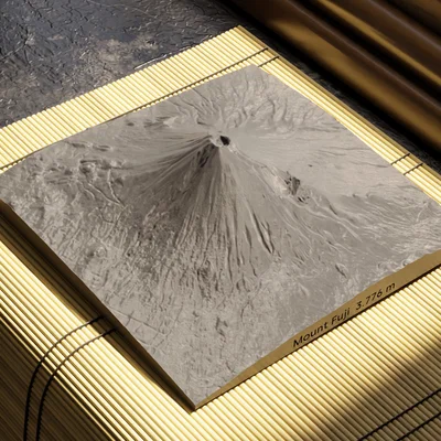 Mô hình địa hình Mount Fuji (Topography Model)