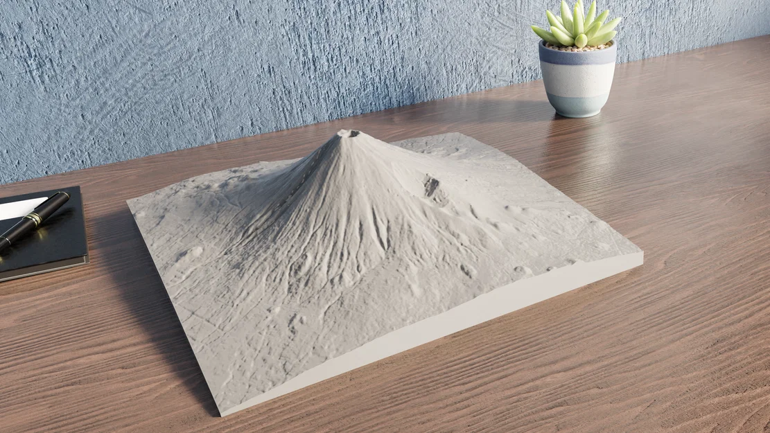Mô hình địa hình Mount Fuji (Topography Model) - Image 2