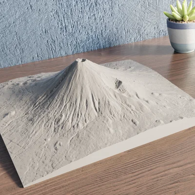 Mô hình địa hình Mount Fuji (Topography Model)