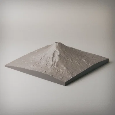 Mô hình địa hình Mount Fuji (Topography Model)