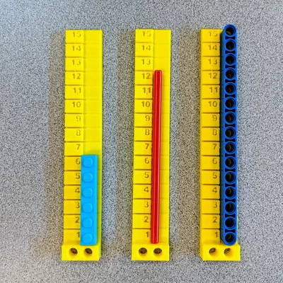 Thước đo chuyên dụng cho mảnh ghép LEGO (Ruler for LEGO) - In 3D