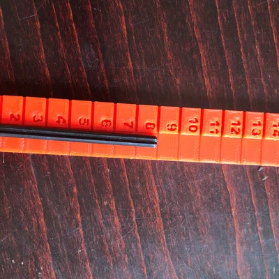 Thước đo chuyên dụng cho mảnh ghép LEGO (Ruler for LEGO) - In 3D