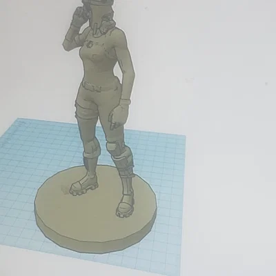 Mô hình 3D Renegade Raider Fortnite kèm đế đứng chất lượng cao