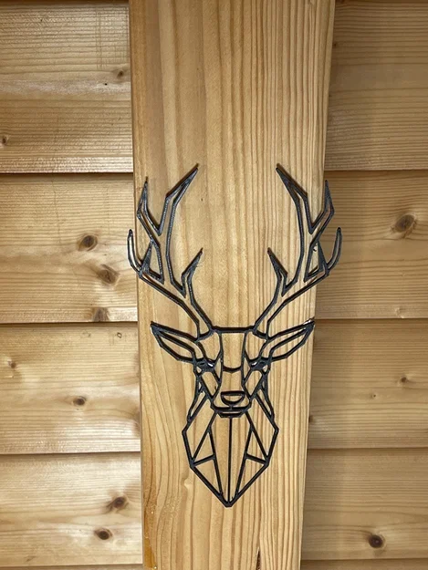 Mô hình đầu hươu Low Poly nghệ thuật in 3D trang trí - Image 2