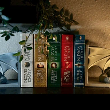 Bộ chặn sách hình rồng (Dragon book ends) - Mẫu 3D độc đáo