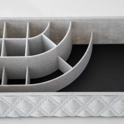 Khay đựng mỹ phẩm họa tiết kim cương