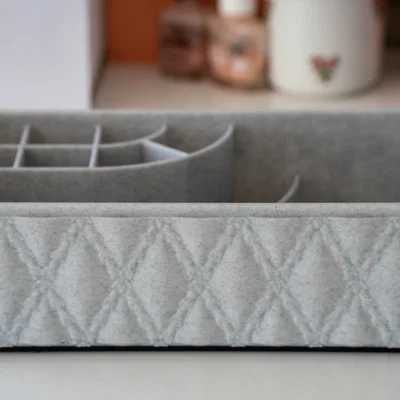 Khay đựng mỹ phẩm họa tiết kim cương