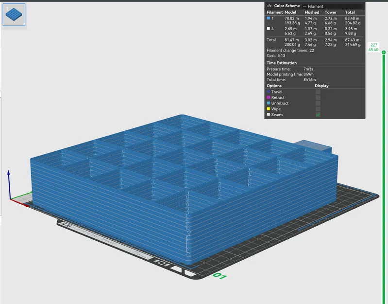 Gridfinity Grids: File 3D in chồng nhiều tầng tiết kiệm thời gian - Image 1