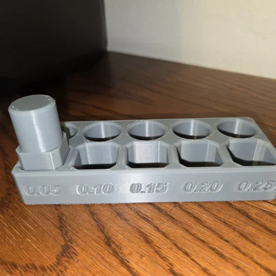 Mô hình kiểm tra dung sai 3D (Tolerance Test) - Cân chỉnh máy in chính xác