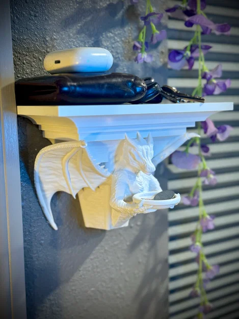 Kệ treo tường hình rồng độc đáo - Mẫu in 3D trang trí tiện ích - Image 1