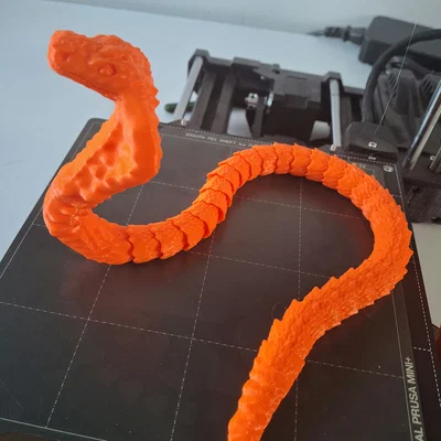 Rắn: Rắn Hổ Mang Articulated (Print-in-Place)