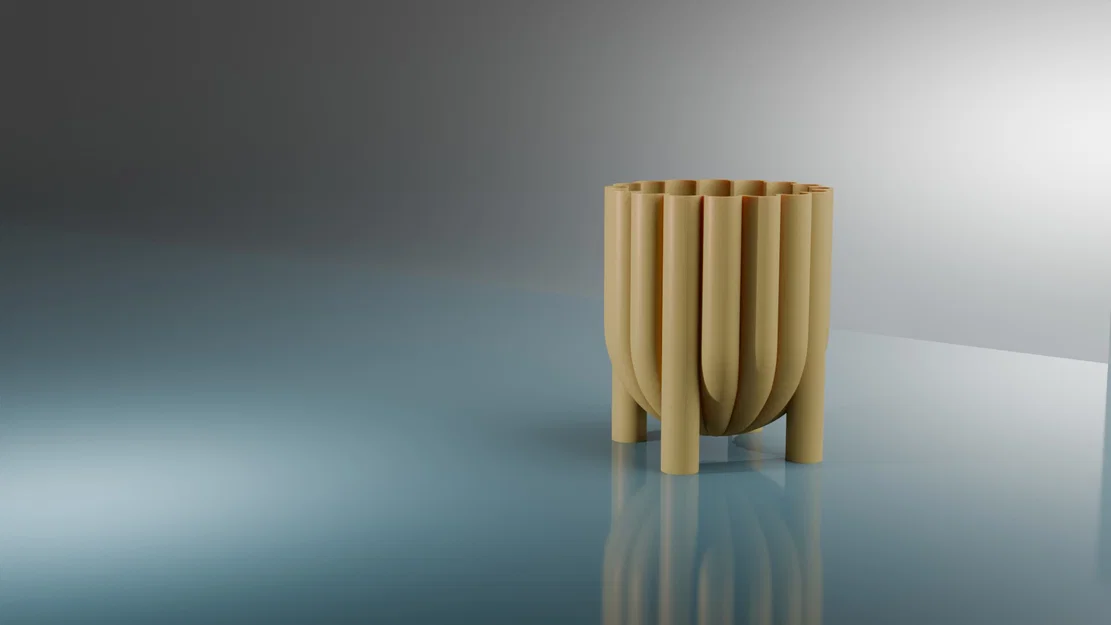 Chậu trồng cây 3D hiện đại 5L - Thiết kế tối giản, sang trọng - Image 2