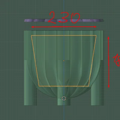 Chậu trồng cây 3D hiện đại 5L - Thiết kế tối giản, sang trọng