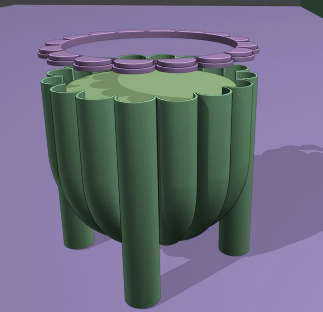 Chậu trồng cây 3D hiện đại 5L - Thiết kế tối giản, sang trọng - Image 4