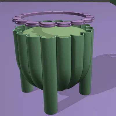 Chậu trồng cây 3D hiện đại 5L - Thiết kế tối giản, sang trọng