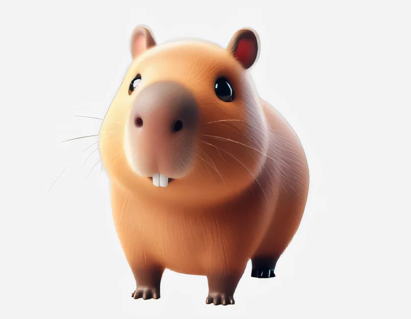 Móc khóa Capybara Dễ Thương (Cute Capybara Keychain) - Image 1