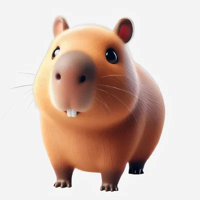 Móc khóa Capybara Dễ Thương (Cute Capybara Keychain)
