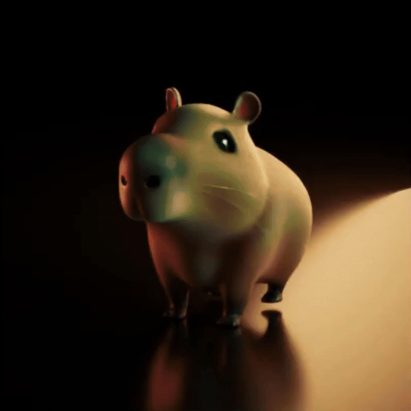 Móc khóa Capybara Dễ Thương (Cute Capybara Keychain)