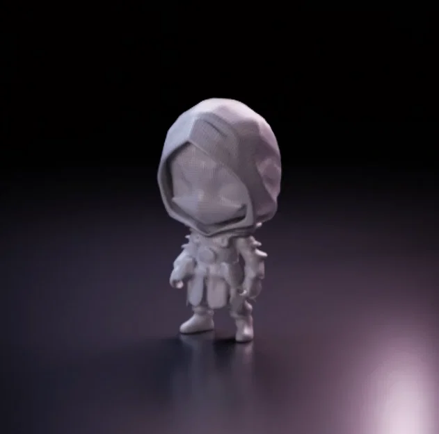 Mô hình Chibi Ninja Girl Dễ Thương - File In 3D Chi Tiết - Image 5