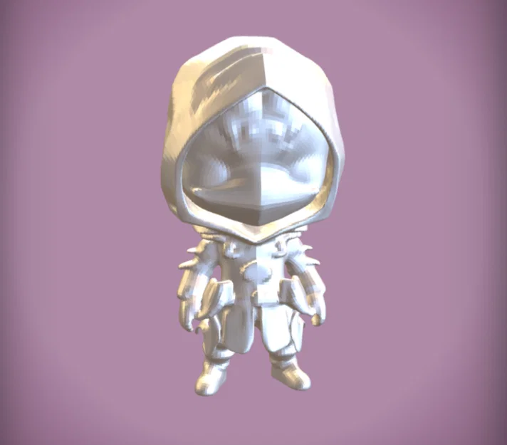 Mô hình Chibi Ninja Girl Dễ Thương - File In 3D Chi Tiết - Image 7
