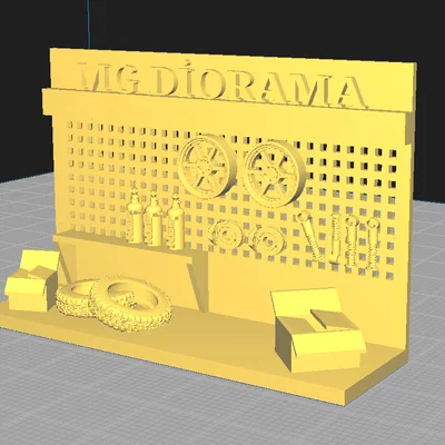 Mô hình giá trưng bày garage tỷ lệ 1/64 cho xe mô hình