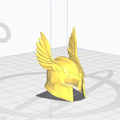 Mô hình 3D Nón Giáp Thor - Phụ kiện cho mô hình nhân vật