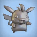 Mô hình 3D Pikachu vui vẻ: File in STL cho người hâm mộ Pokémon - Thumbnail 6