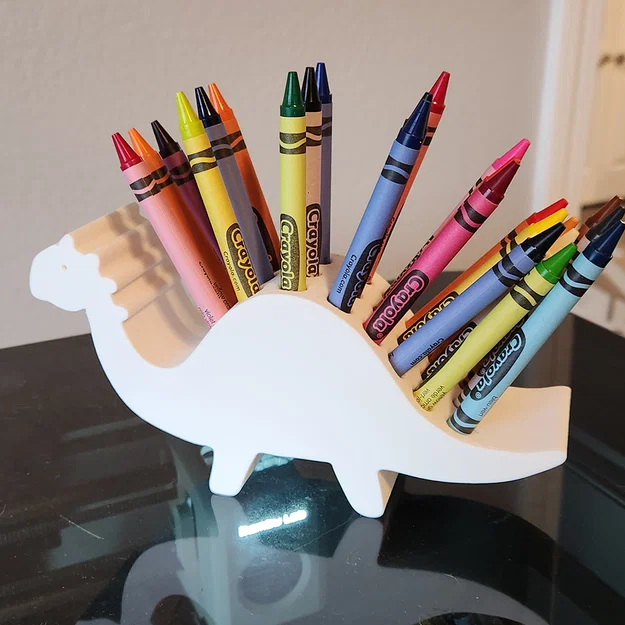 Giá Đựng Bút Sáp Stegosaurus - Image 1