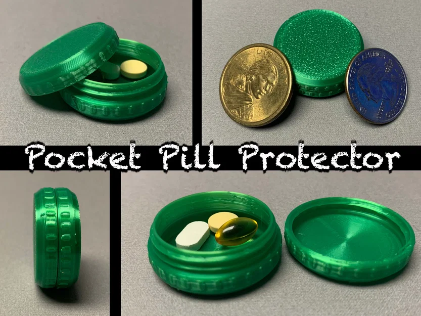 Hộp đựng thuốc bỏ túi Pocket Pill Protector | Nhỏ gọn, tiện lợi - Image 1