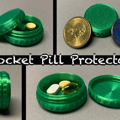 Hộp đựng thuốc bỏ túi Pocket Pill Protector | Nhỏ gọn, tiện lợi