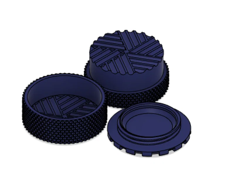 Bộ dụng cụ nghiền thảo mộc tích hợp hộp chứa 3D - Image 1