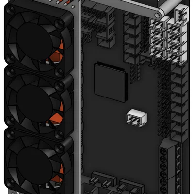 Ốp gió quạt driver cho BigTreeTech Octopus (NonBranded/Voron/ZeroG/LulzBot)